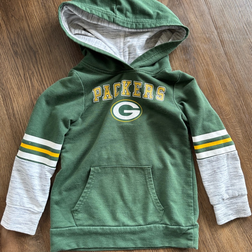 NFL Green Bay Packers girls hooded sweatshirt size 4/5